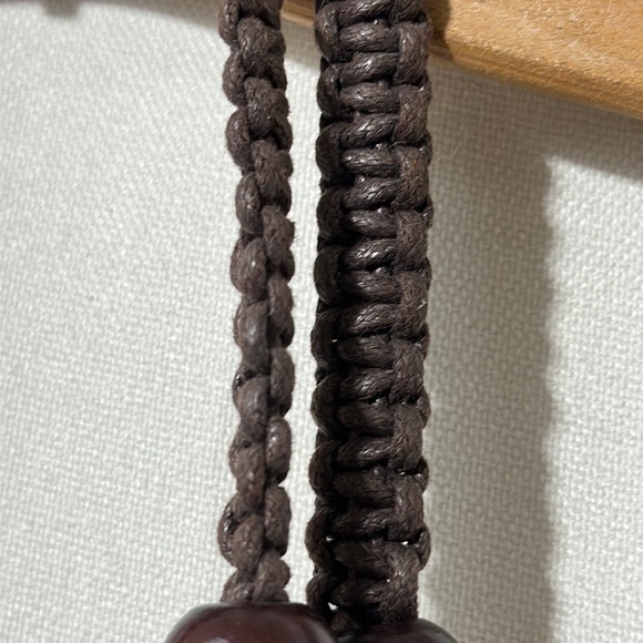 Ruffled layered boho purse shoulder bag with wood beads new without‎ tags - Picture 6 of 9